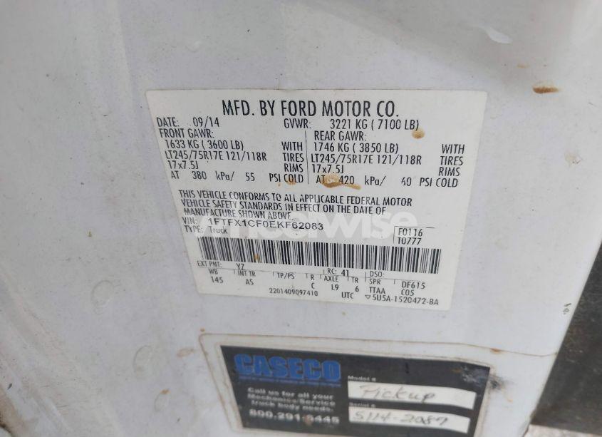 Photo 8 of 2014 Ford F-150 XL (VIN 1FTFX1CF0EKF62083)