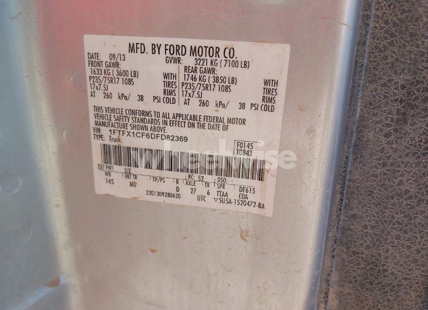 Photo 9 of 2013 Ford F-150 XLT (VIN 1FTFX1CF6DFD82369)