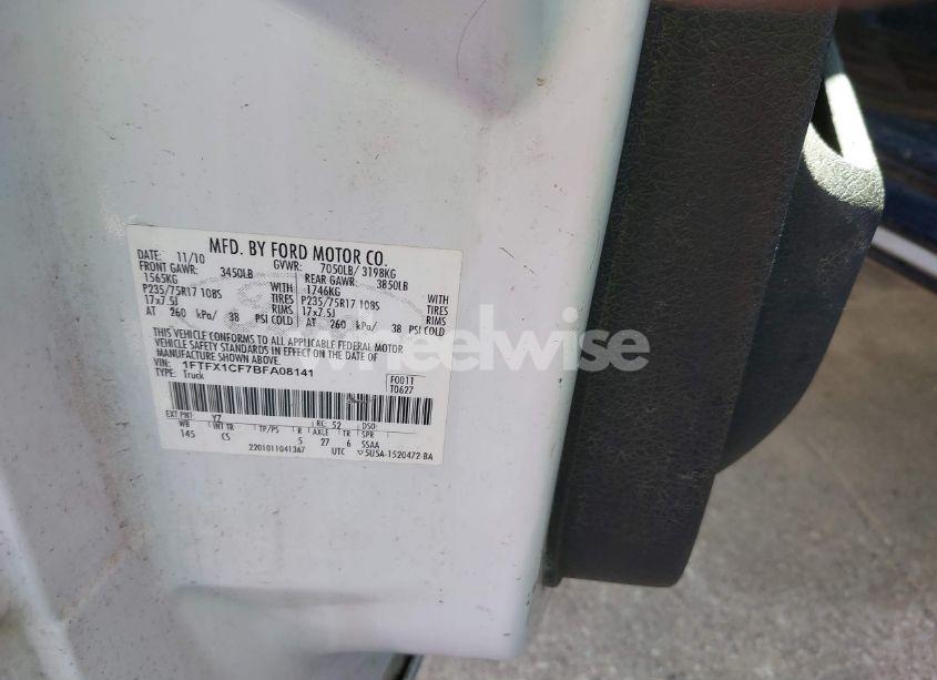 Photo 9 of 2011 Ford F-150 XL (VIN 1FTFX1CF7BFA08141)