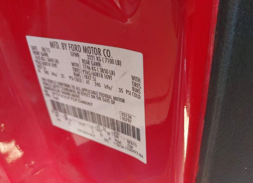 Photo 9 of 2013 Ford F-150 STX (VIN 1FTFX1CF7DFD48067)