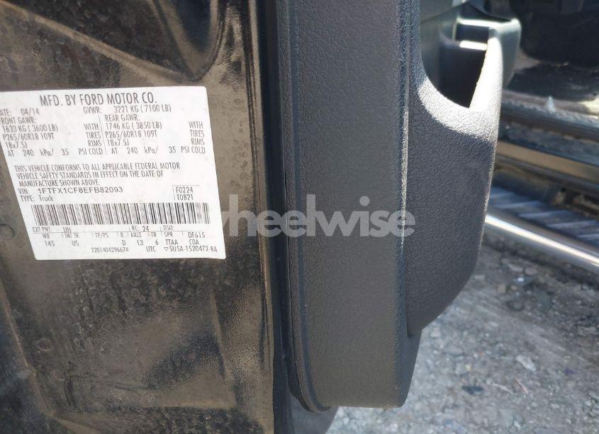 Photo 9 of 2014 Ford F-150 XLT (VIN 1FTFX1CF8EFB82093)