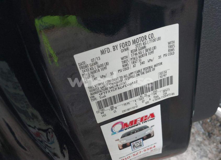 Photo 9 of 2013 Ford F-150 STX (VIN 1FTFX1CFXDFD00157)