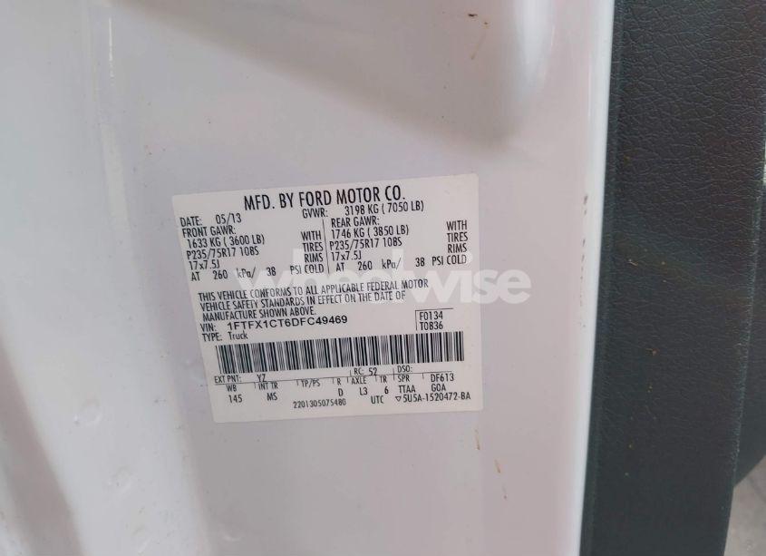 Photo 9 of 2013 Ford F-150 XLT (VIN 1FTFX1CT6DFC49469)