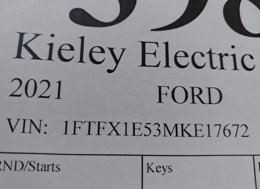 Photo 9 of 2021 Ford F-150 XL (VIN 1FTFX1E53MKE17672)