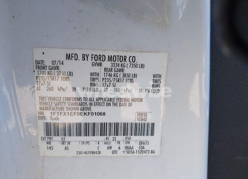 Photo 9 of 2014 Ford F-150 XL (VIN 1FTFX1EF0EKF01068)