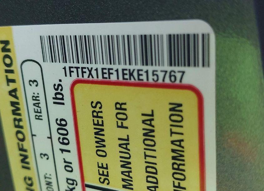 Photo 9 of 2014 Ford F-150 XLT (VIN 1FTFX1EF1EKE15767)