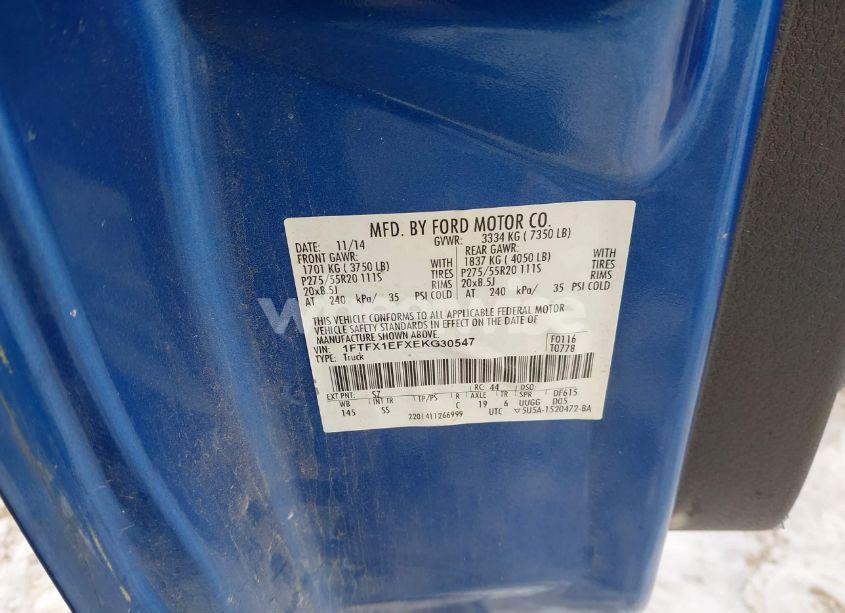Photo 9 of 2014 Ford F-150 STX (VIN 1FTFX1EFXEKG30547)