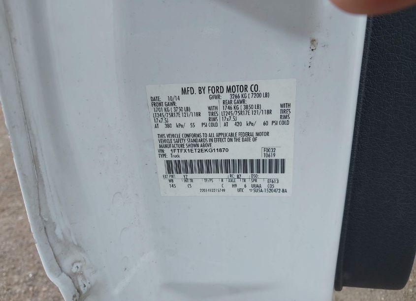 Photo 9 of 2014 Ford F-150 XL (VIN 1FTFX1ET2EKG11870)
