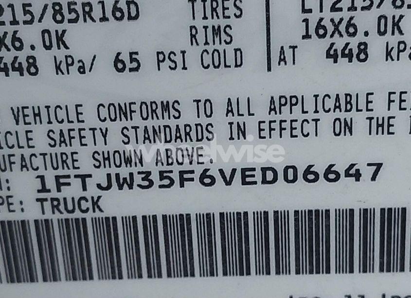 Photo 9 of 1997 Ford F-350 XL (VIN 1FTJW35F6VED06647)