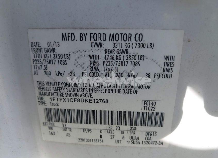 Photo 9 of 2014 Ford F-150 XL (VIN 1FTMF1CM8EKF18728)