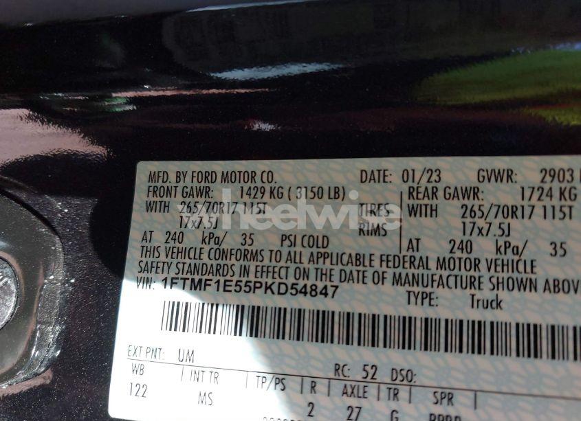 Photo 9 of 2023 Ford F-150 XLT (VIN 1FTMF1E55PKD54847)