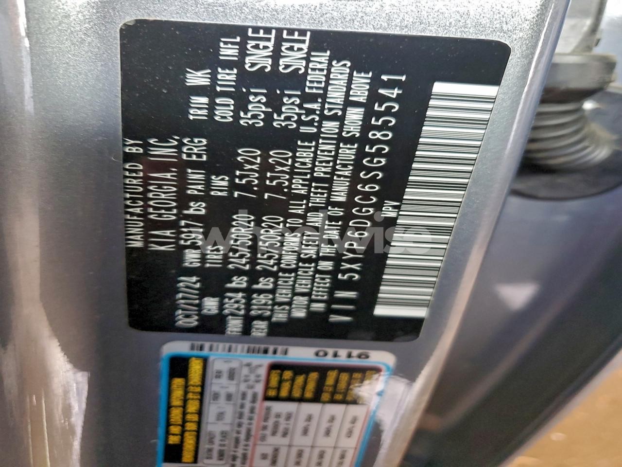 Photo 14 of 2025 KIA TELLURIDE S (VIN 1FTNE24L28DA40690)