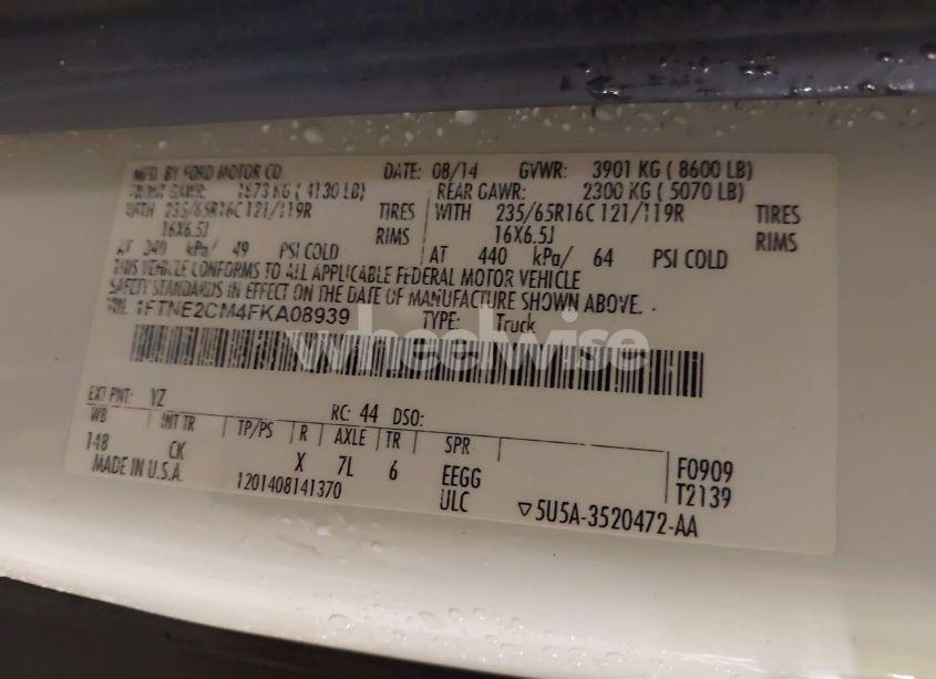 Photo 9 of 2015 Ford Transit-150 (VIN 1FTNE2CM4FKA08939)