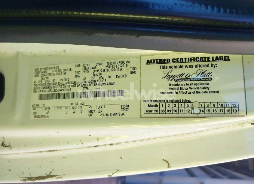 Photo 9 of 2013 Ford E-250 COMMERCIAL (VIN 1FTNE2EL2DDA97948)