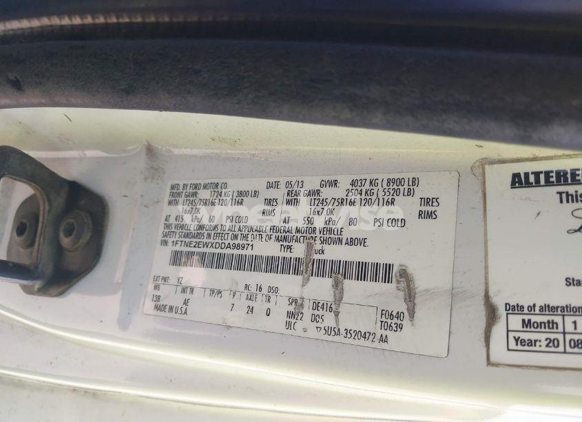 Photo 9 of 2013 Ford E-250 COMMERCIAL (VIN 1FTNE2EWXDDA98971)