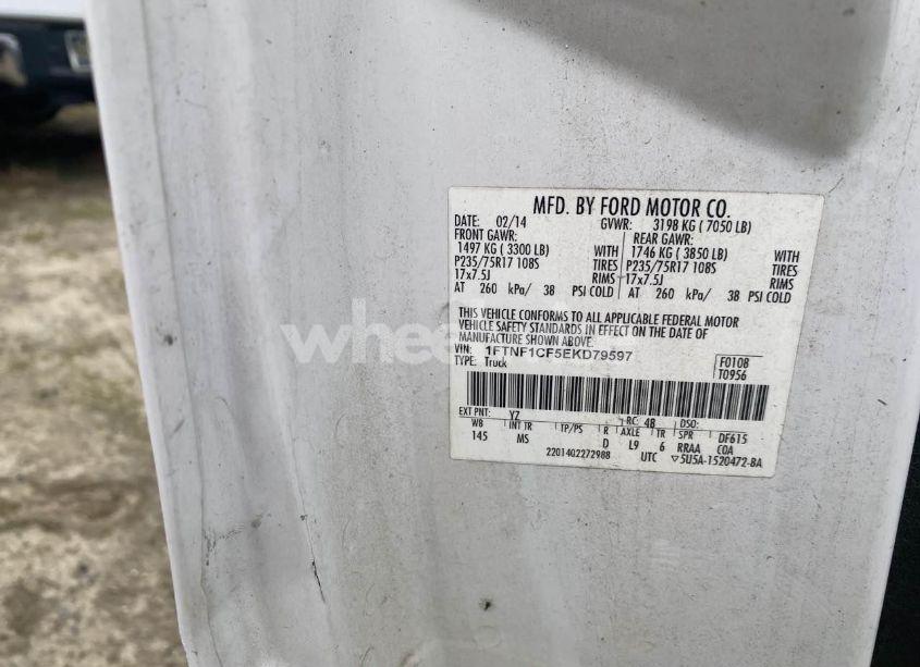 Photo 9 of 2014 Ford F-150 XLT (VIN 1FTNF1CF5EKD79597)