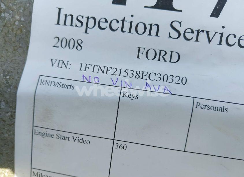Photo 9 of 2008 Ford F-250 XL (VIN 1FTNF21538EC30320)
