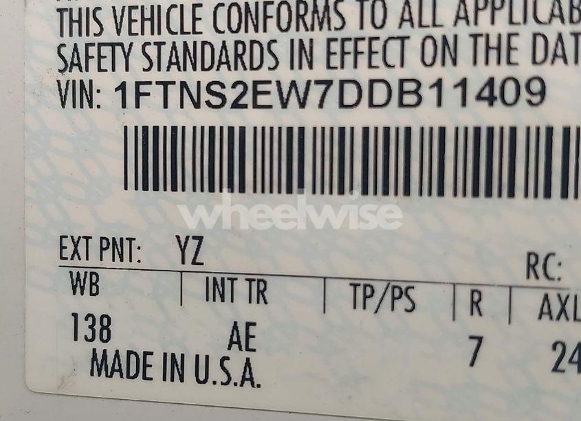 Photo 9 of 2013 Ford E-250 COMMERCIAL (VIN 1FTNS2EW7DDB11409)