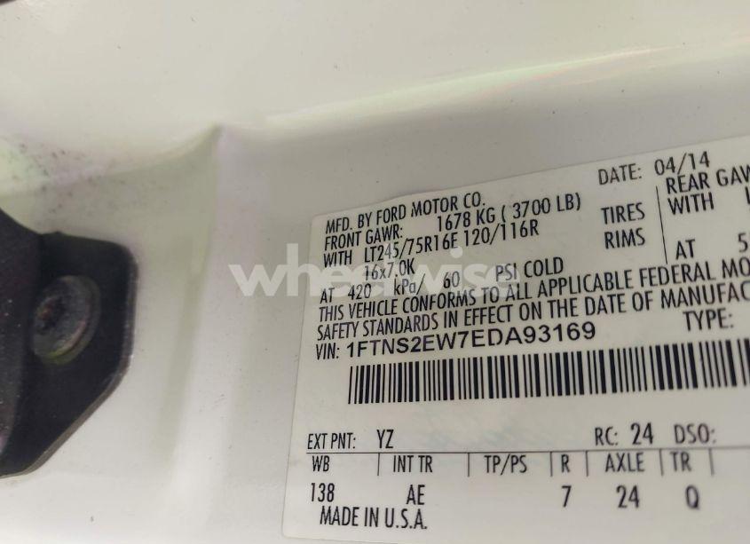 Photo 9 of 2014 Ford E-250 COMMERCIAL (VIN 1FTNS2EW7EDA93169)