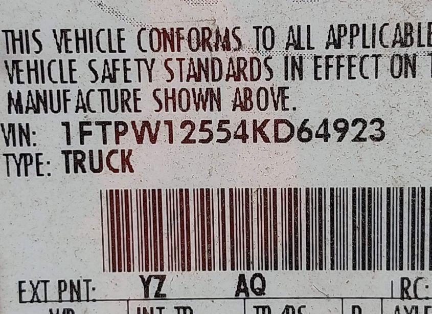 Photo 9 of 2004 Ford F-150 LARIAT/XLT (VIN 1FTPW12554KD64923)