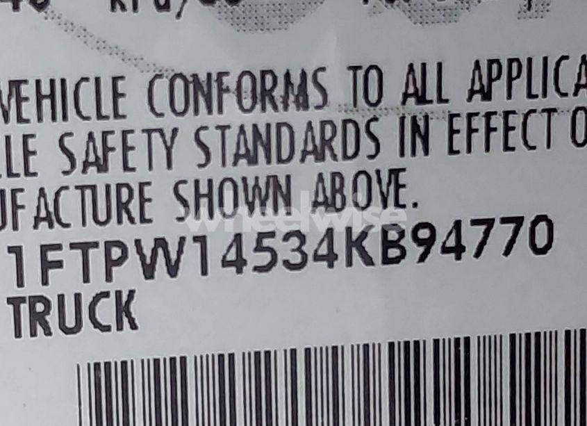 Photo 9 of 2004 Ford F150 SUPERCREW (VIN 1FTPW14534KB94770)