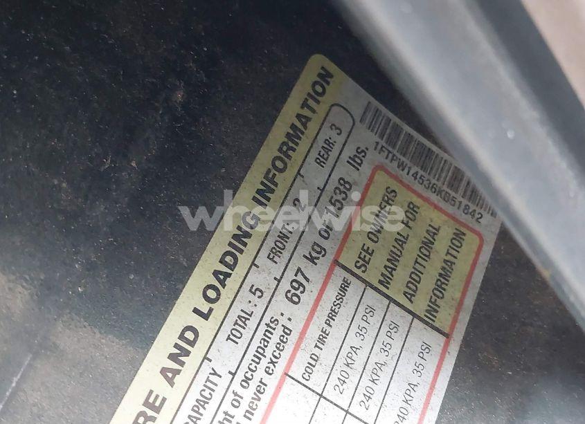 Photo 9 of 2006 Ford F-150 FX4/LARIAT/XLT (VIN 1FTPW14536KB51842)