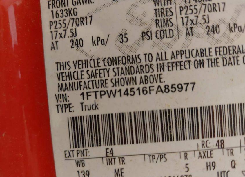 Photo 9 of 2004 Ford F-150 FX4/LARIAT/XLT (VIN 1FTPW14594KA10352)