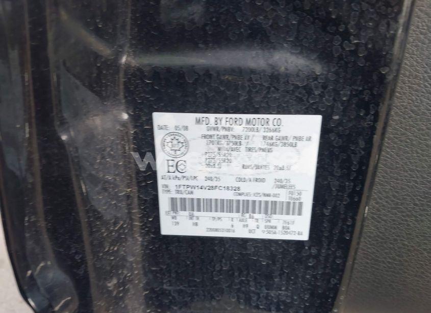 Photo 9 of 2008 Ford F-150 60TH ANNIVERSARY/FX4/KING RANCH/LARIAT/XLT (VIN 1FTPW14V28FC18328)