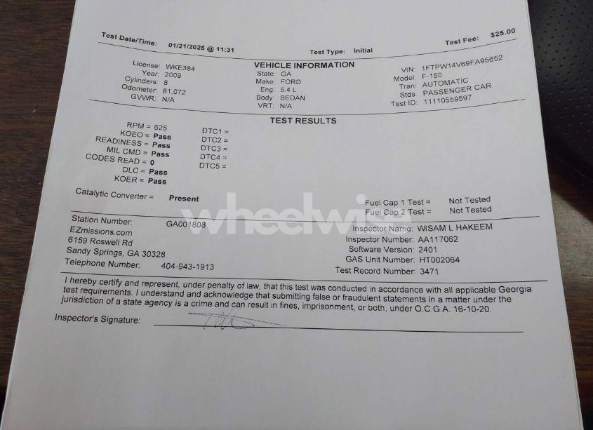 Photo 18 of 2009 Ford F-150 FX4/KING RANCH/LARIAT/PLATINUM/XL/XLT (VIN 1FTPW14V69FA95652)