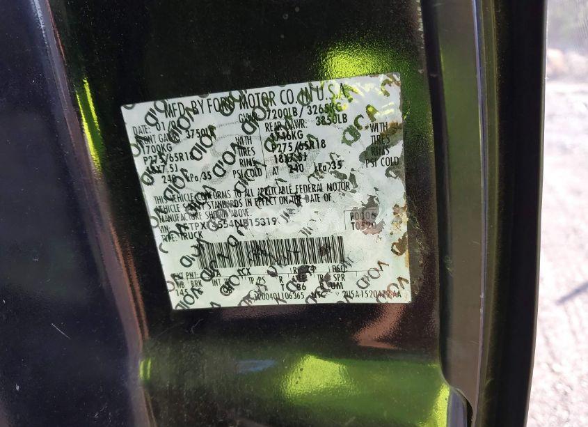 Photo 9 of 2004 Ford F-150 FX4/LARIAT/XL/XLT (VIN 1FTPX14554NB15319)