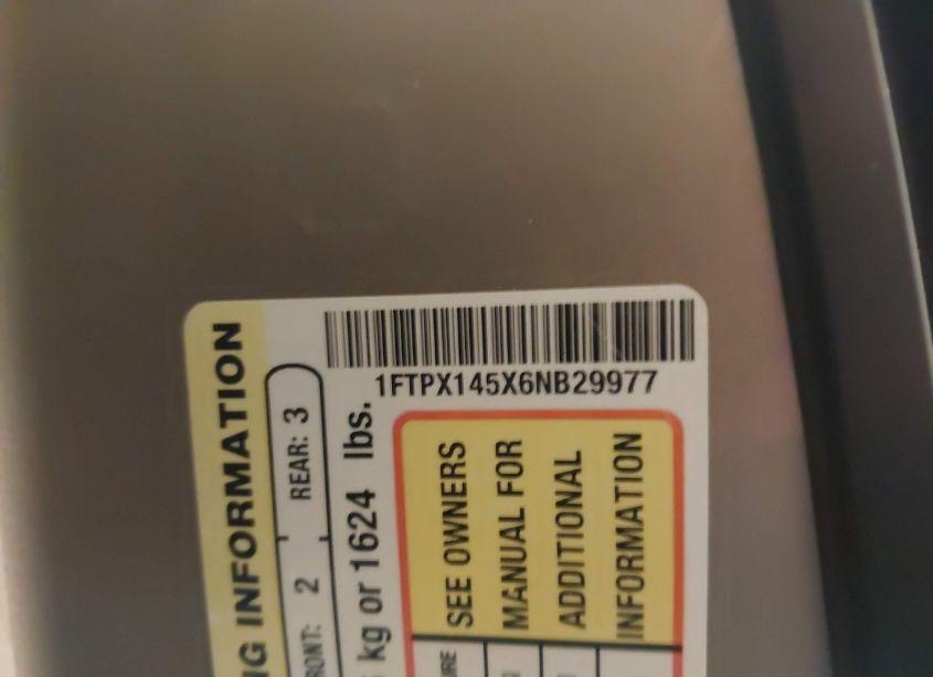 Photo 9 of 2006 Ford F-150 FX4/LARIAT/XL/XLT (VIN 1FTPX145X6NB29977)