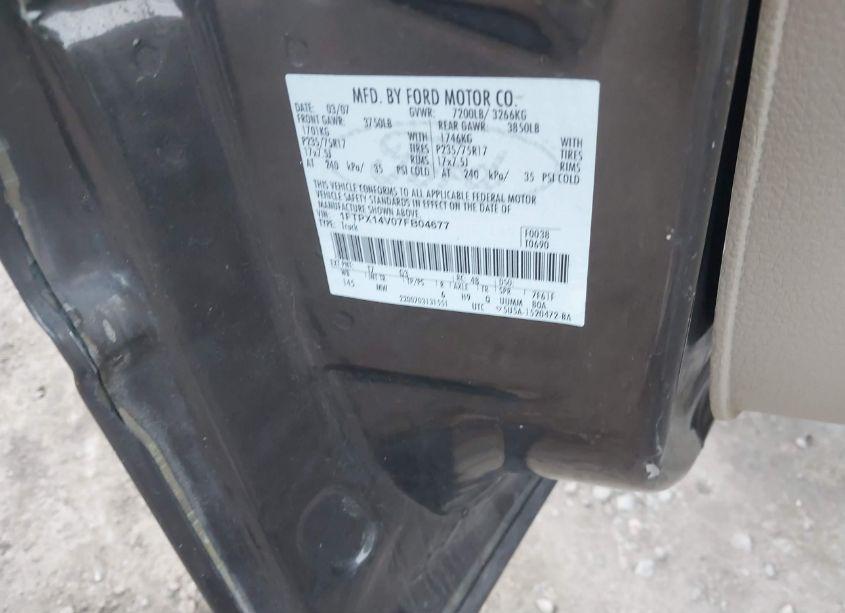 Photo 9 of 2007 Ford F-150 FX4/LARIAT/XL/XLT (VIN 1FTPX14V07FB04677)