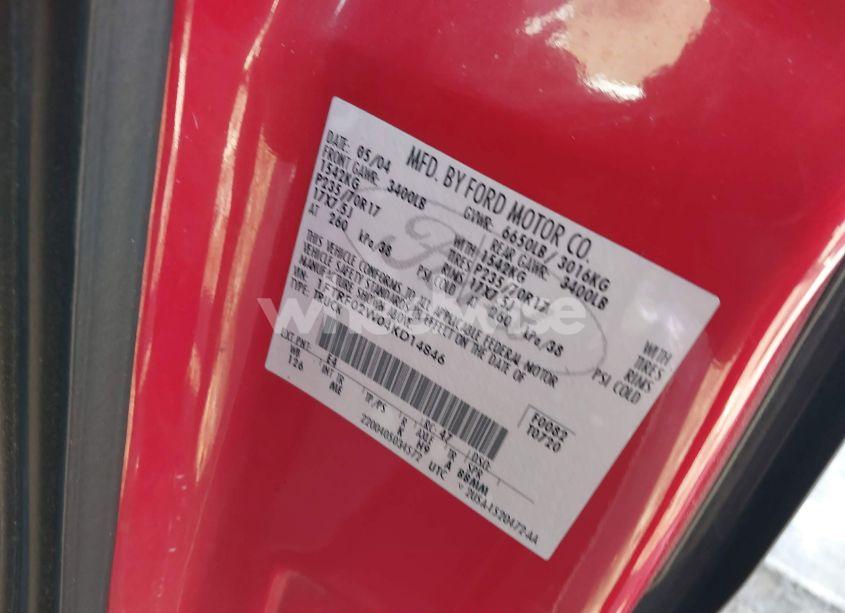 Photo 9 of 2004 Ford F-150 STX/XLT (VIN 1FTRF02W04KD14846)