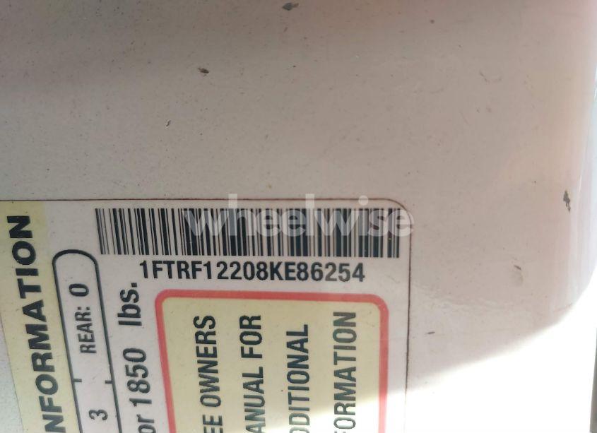 Photo 9 of 2008 Ford F-150 STX/XL/XLT (VIN 1FTRF12208KE86254)