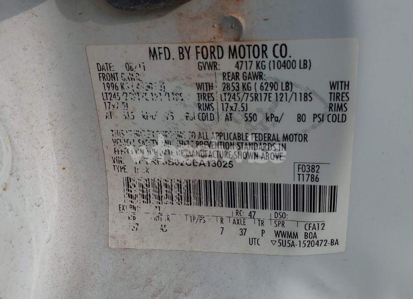 Photo 8 of 2012 Ford F-350 XL (VIN 1FTRF3B62CEA13025)