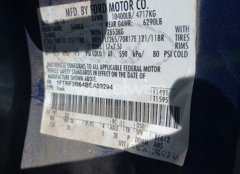 Photo 8 of 2011 Ford F-350 XLT (VIN 1FTRF3B64BEA89294)