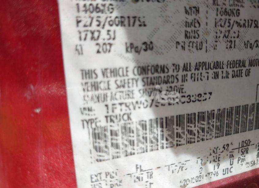 Photo 9 of 2002 Ford F-150 LARIAT/XLT (VIN 1FTRW07682KC33857)