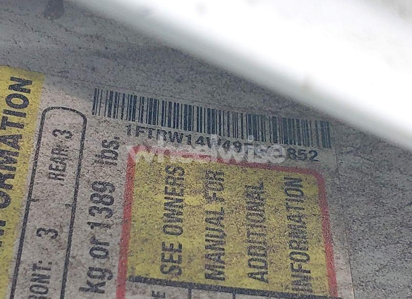 Photo 9 of 2008 Ford F-150 60TH ANNIVERSARY/XL/XLT (VIN 1FTRW14W48FA71852)