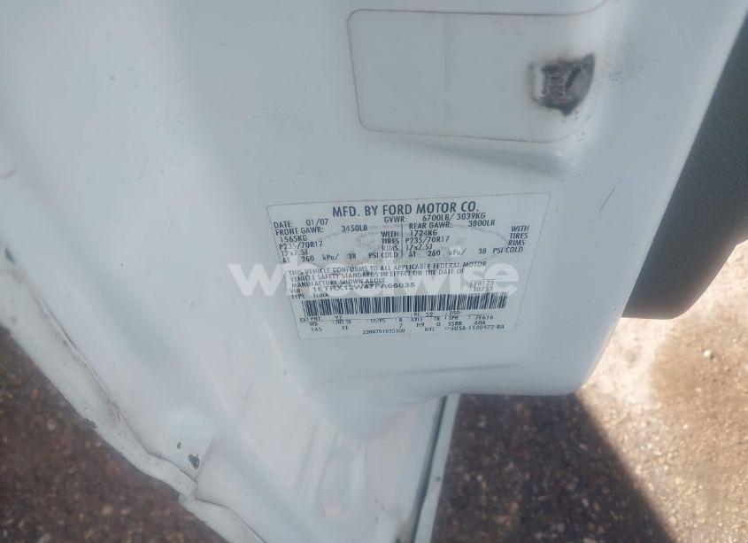 Photo 9 of 2007 Ford F-150 STX/XL/XLT (VIN 1FTRX12W47FA66035)