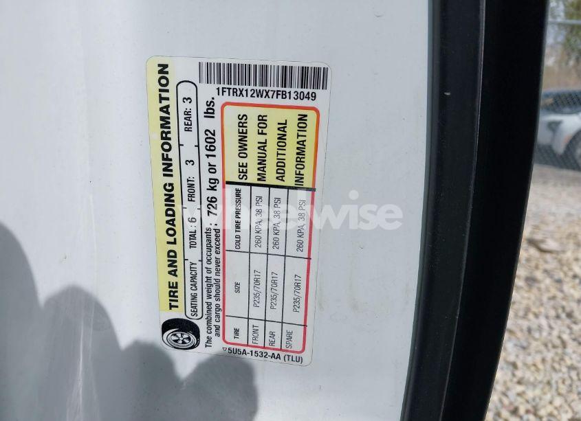 Photo 9 of 2007 Ford F-150 STX/XL/XLT (VIN 1FTRX12WX7FB13049)