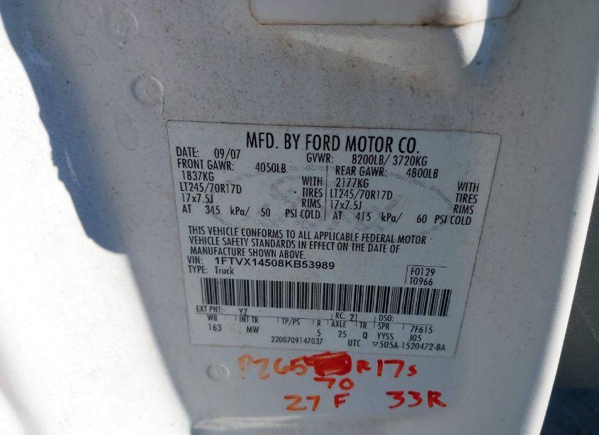 Photo 9 of 2006 Ford F-150 STX/XL/XLT (VIN 1FTRX14WX6KD82350)