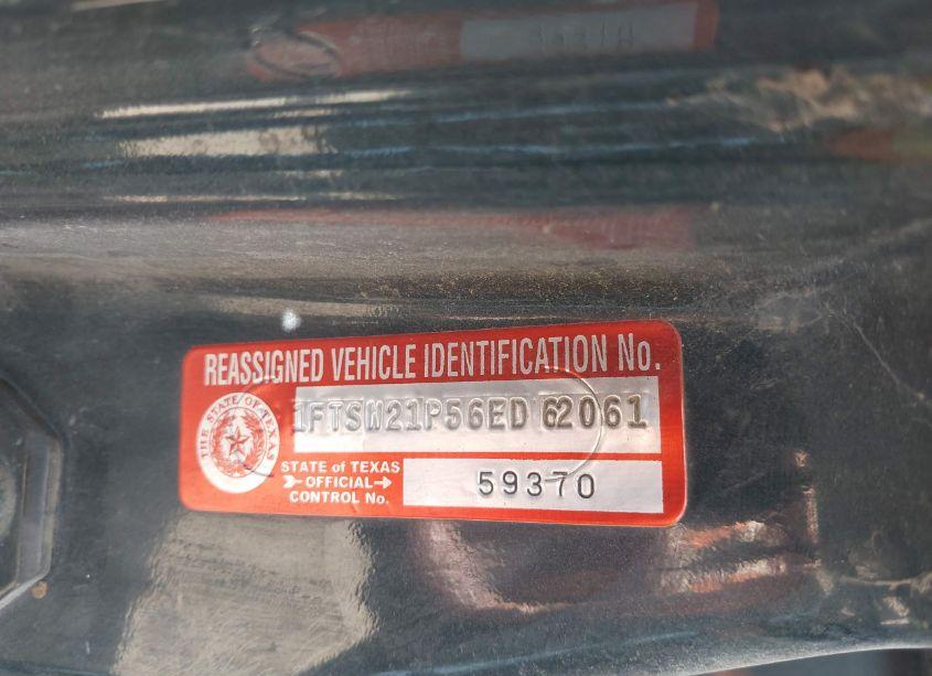 Photo 9 of 2006 Ford F-250 LARIAT/XL/XLT (VIN 1FTSW21P56ED62061)