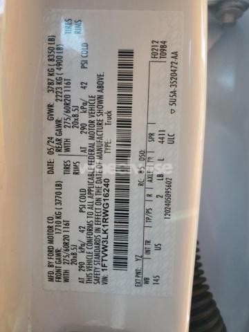 Photo 4 of 2024 FORD F150 LIGHTNING XLT (VIN 1FTVW3LK1RWG16240)