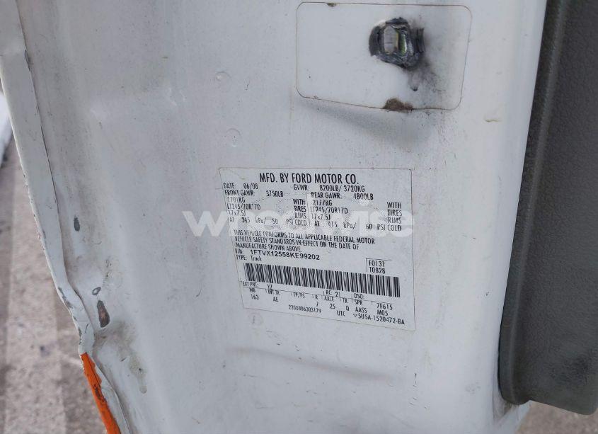 Photo 9 of 2008 Ford F-150 XL/XLT (VIN 1FTVX12558KE99202)