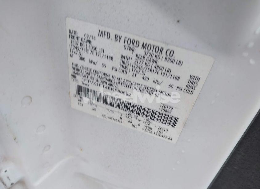 Photo 9 of 2014 Ford F-150 XLT (VIN 1FTVX1ET4EKF80892)