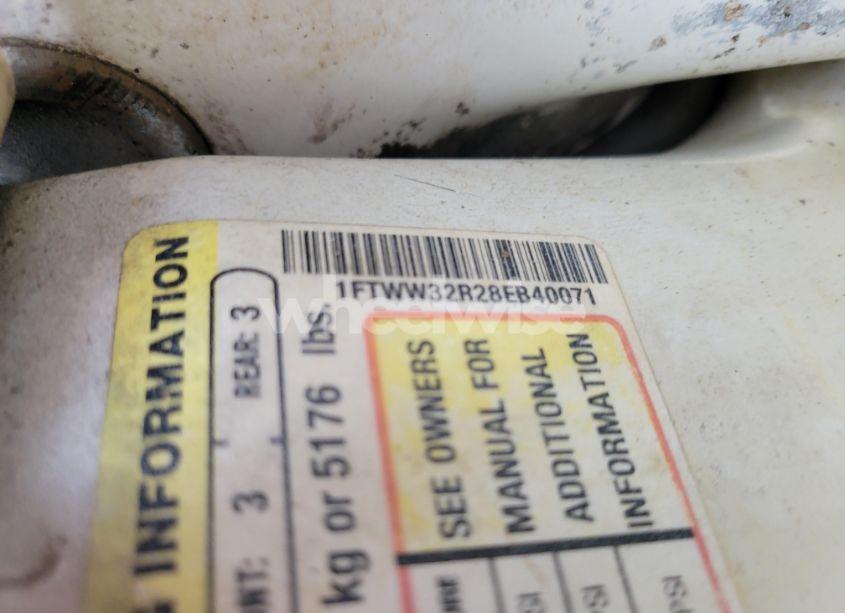 Photo 9 of 2008 Ford F350 N/A (VIN 1FTWW32R28EB40071)