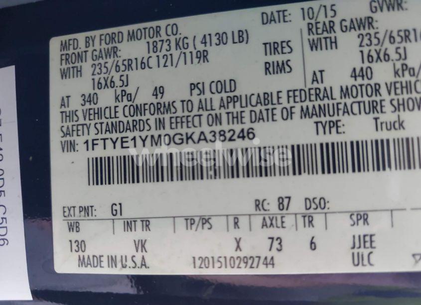 Photo 9 of 2016 Ford Transit-150 (VIN 1FTYE1YM0GKA38246)