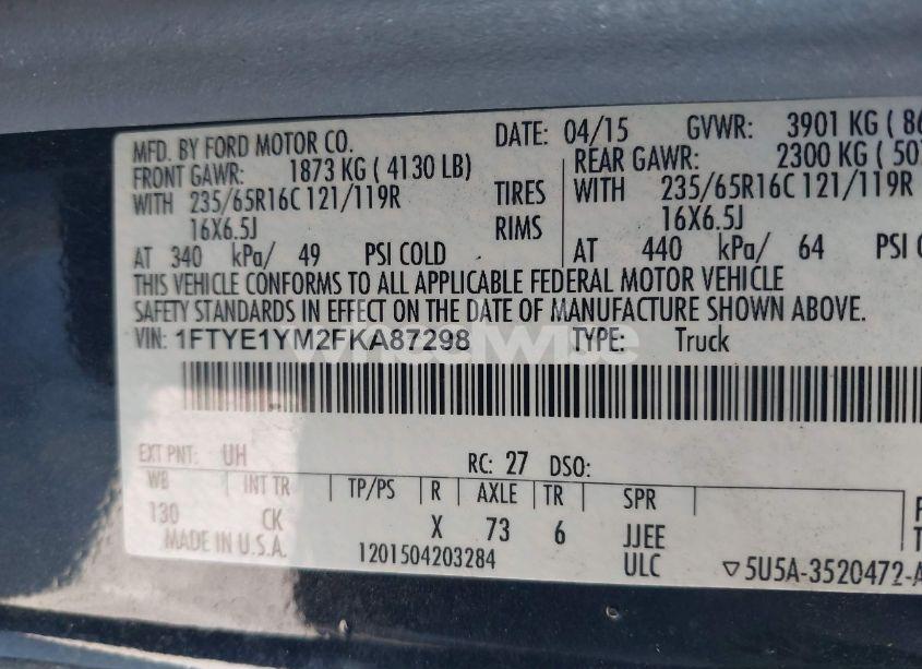 Photo 9 of 2015 Ford Transit-150 (VIN 1FTYE1YM2FKA87298)