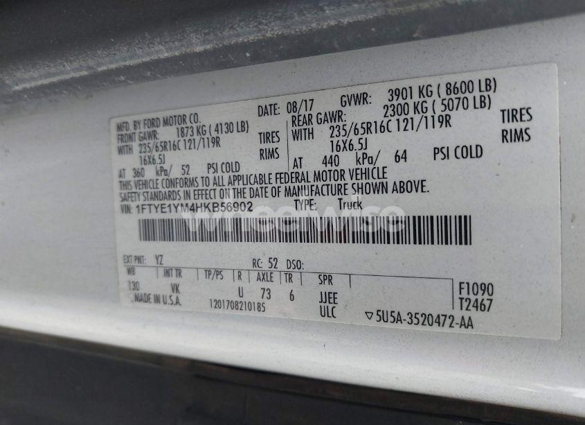 Photo 9 of 2017 Ford Transit-150 (VIN 1FTYE1YM4HKB56902)