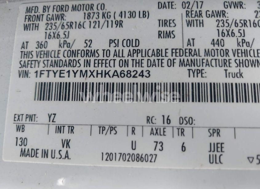 Photo 9 of 2017 Ford Transit-150 (VIN 1FTYE1YMXHKA68243)